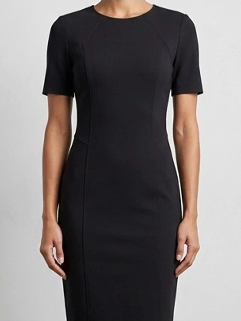 T Tahari Black Sheath Dress Size 12 NWT LBD Career Wear Office Cocktail Date